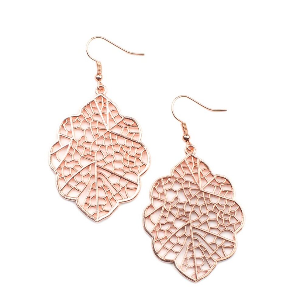 Paparazzi Meadow Mosaic Copper Earrings